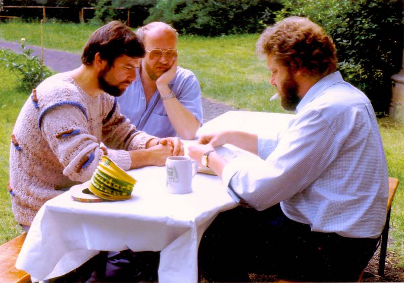 A meeting of the board of directors in 1984: Manfred Hartwig, Rolf Brunner and Paul-Hermann Bürgel.