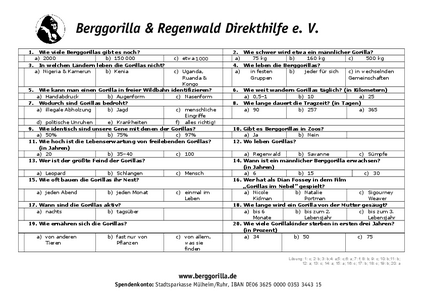 Gorilla-Quiz