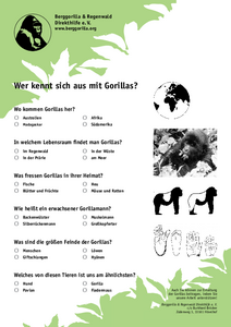 Gorilla-Quiz für Kinder
