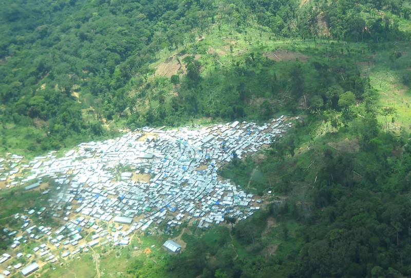 Camping site of mining workers at the edge of the park (© Paulin Wilondja-As-Ngobobo)